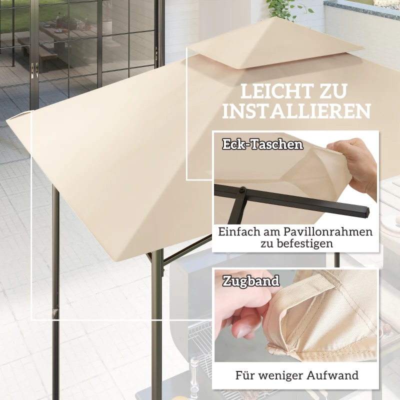 Zastępczy dach do pawilonu grillowego 1,5 m x 2,4 m