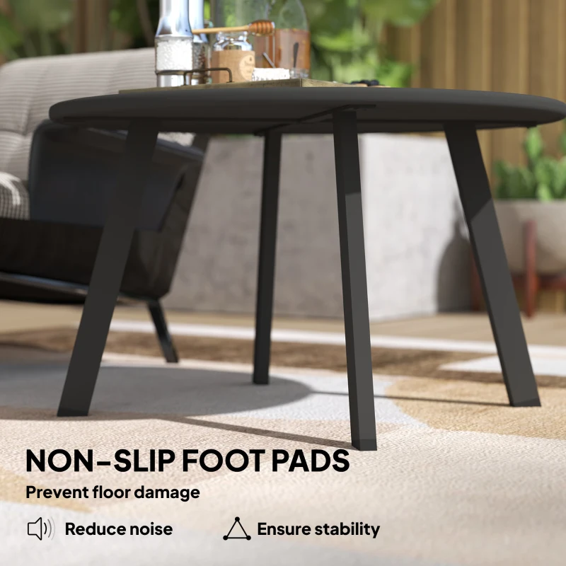 Stolik balkonowy okrągły, metalowy, odporny na warunki atmosferyczne