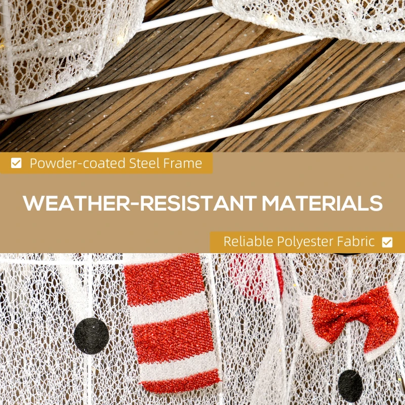 148 LED Śniegowy Bałwanek, Dekoracja Świąteczna, Ciepłe Światło