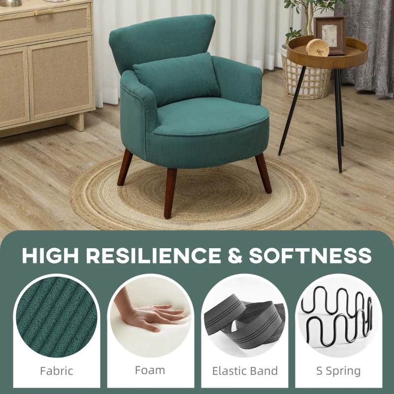 Fotel z podłokietnikami, tapicerowany, wygodny do salonu