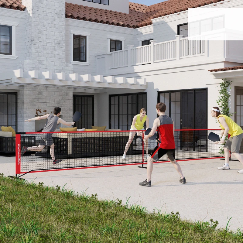 Przenośna siatka do pickleballa 6,7 m z zbieraczem piłek