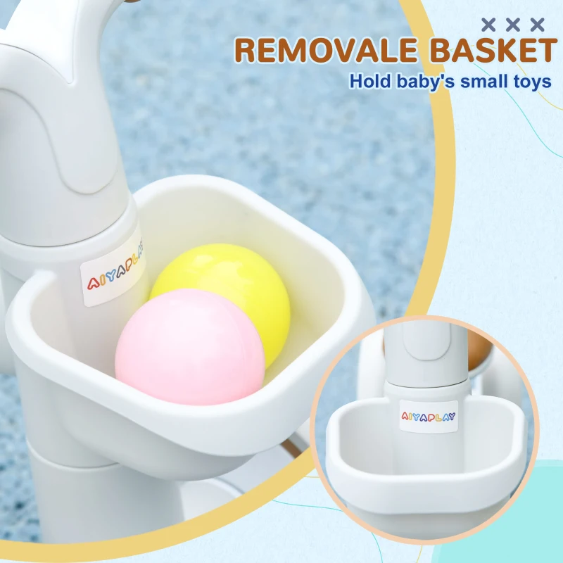 Rower biegowy dla dzieci od 1 roku, TPU, zielono-biały