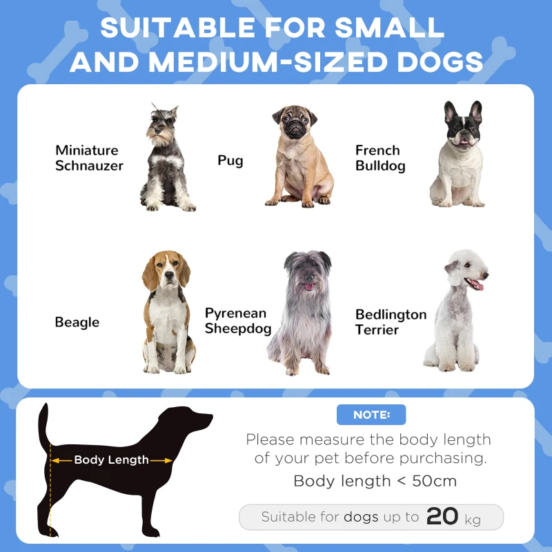 Podwyższone legowisko dla psa z daszkiem, na zewnątrz