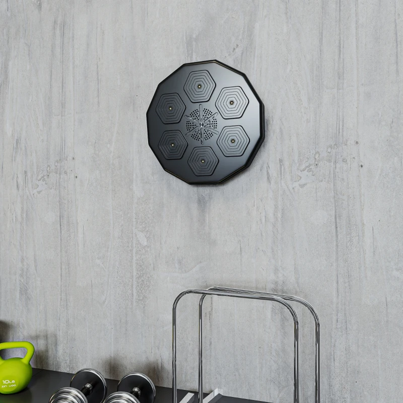 Maszyna do boksu z muzyką, Bluetooth, czarna