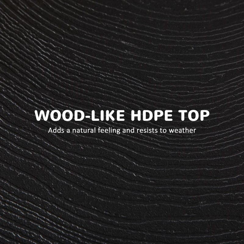 Stół ogrodowy, okrągły składany, Ø60 cm, dla 2 osób