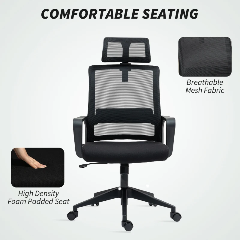 Ergonomiczny fotel biurowy z podłokietnikami i regulacją