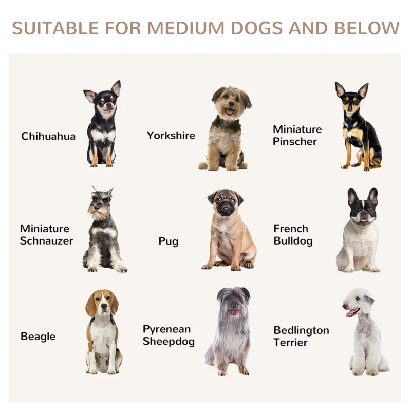 PawHut Klatka dla psa do domu, budka dla psa, klatka dla średnich psów, klatka z drzwiami, dom dla psa, klatka transportowa, biały, 80 x 50 x 56,5 cm