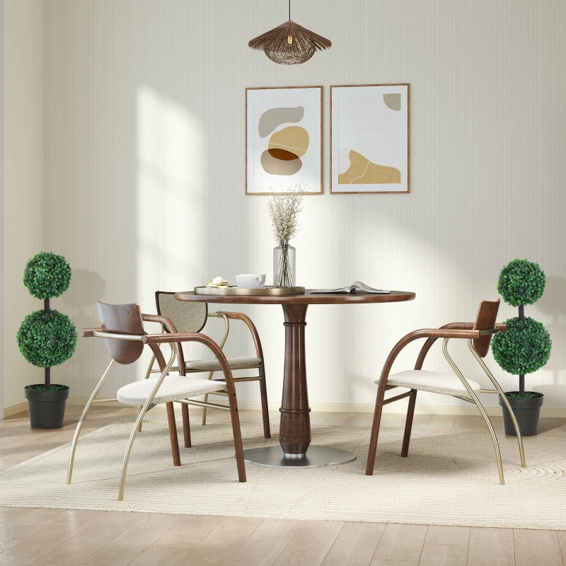 Sztuczne rośliny 2 szt. 67 cm, z 2 kulami dekoracyjnymi