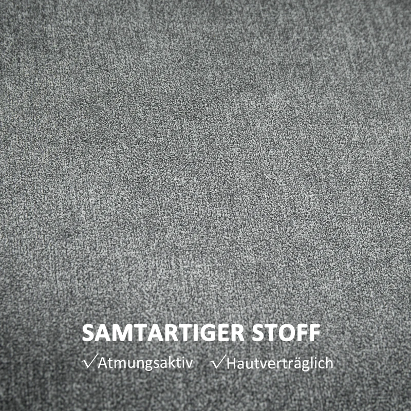 Fotel masujący z pilotem, 8 punktów masażu, Szary