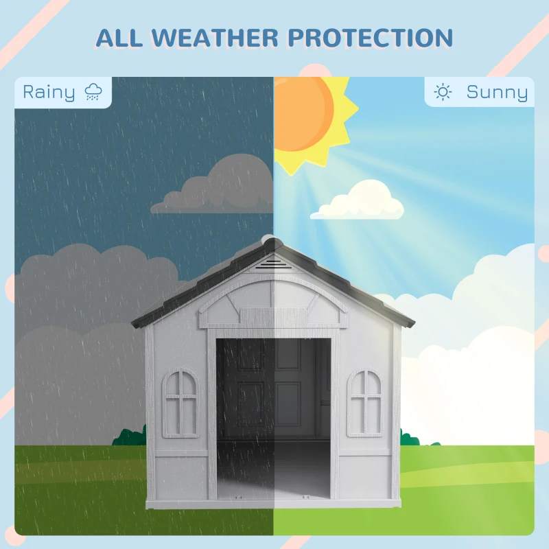 Domek dla psa, dach dwuspadowy, wodoodporny, mały zwierzak