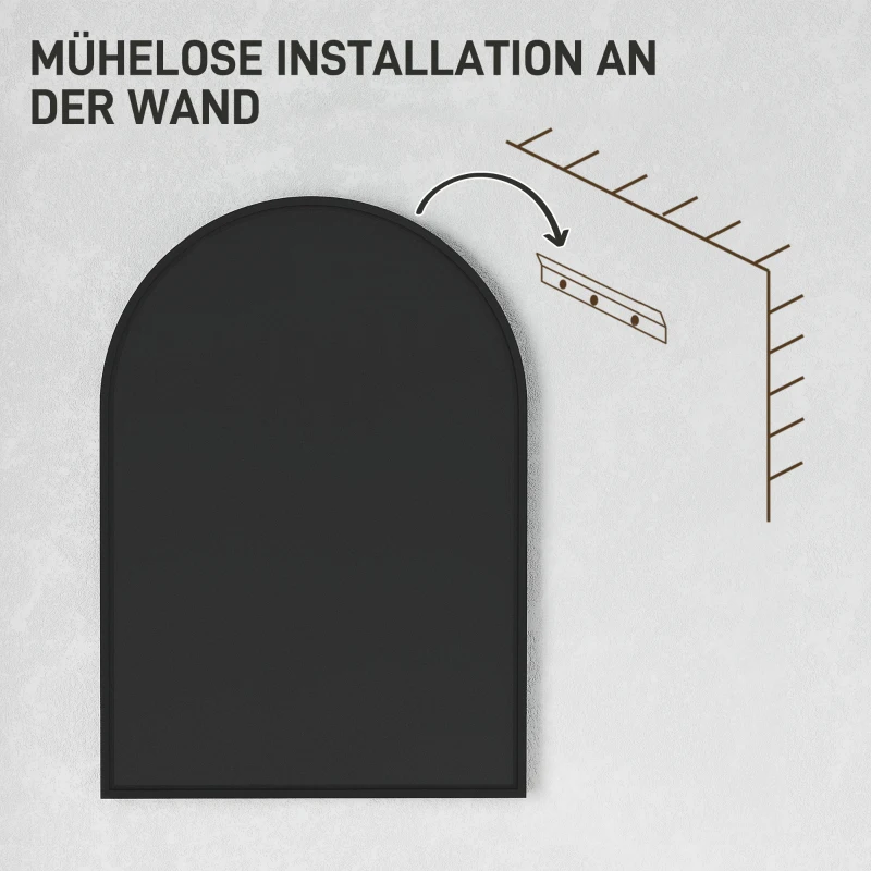 Lustro łazienkowe 50 x 70 cm z folią ochronną, bezpieczne