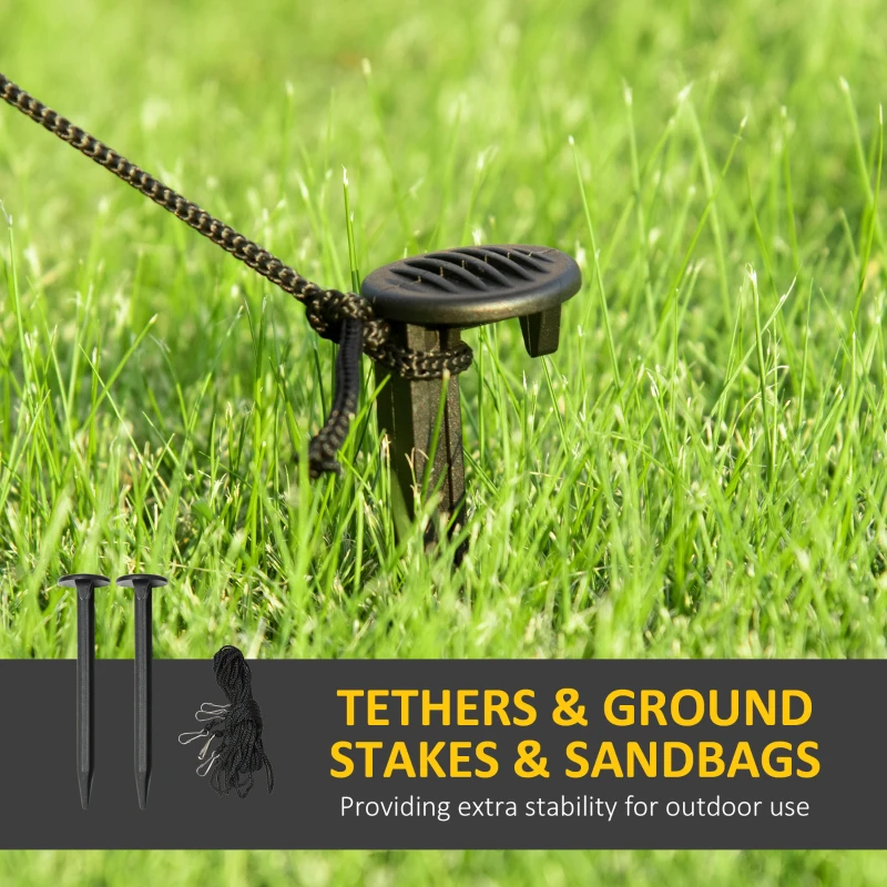 Nadmuchiwany Mikołaj Outsunny 184cm z oświetleniem LED, Wodoodporna Dekoracja Świąteczna Santa Claus do Wnętrza i Ogrodu, IP44