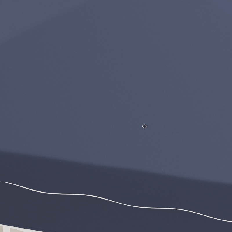 Outsunny Pawilon składany ok 3 x 3 m, Pawilon z bocznymi ścianami, Okna, Namiot imprezowy, Pawilon ogrodowy z ochroną UV, Namiot imprezowy z torbą transportową, na taras, balkon, niebieski