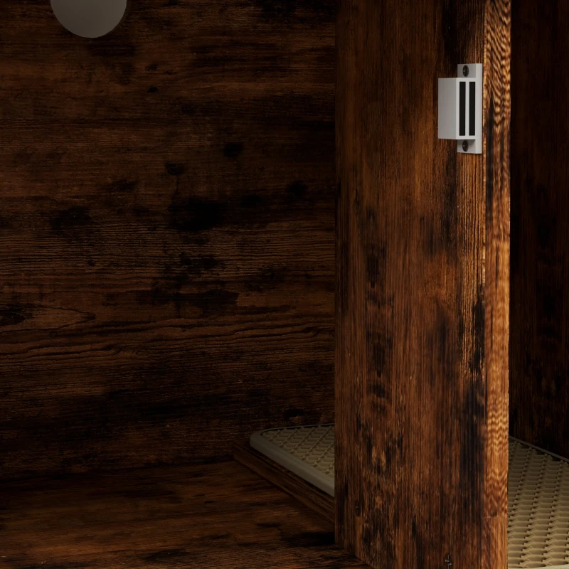 Kocia toaleta 2w1, szafka z półkami, domek dla kota