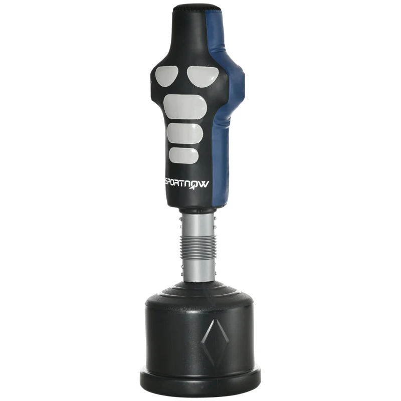 SPORTNOW Stojący Work Bokserski, Regulowany 178-207cm, Sztuczny Partner do Boksu z Bazą HDPE, dla Dzieci i Dorosłych, Trening Domowy