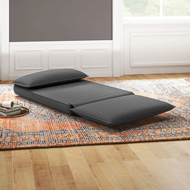 Sofa 4w1, składane, z efektem lnu, do sypialni