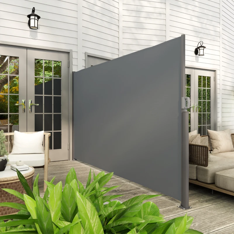 Markiza boczna, rozkładana, osłona prywatności, z uchwytami