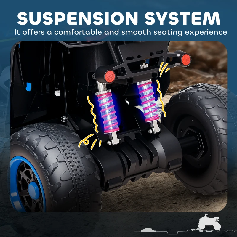 Elektro Quad dla dzieci 12V, 2 silniki, 3-6 km/h, Niebieski