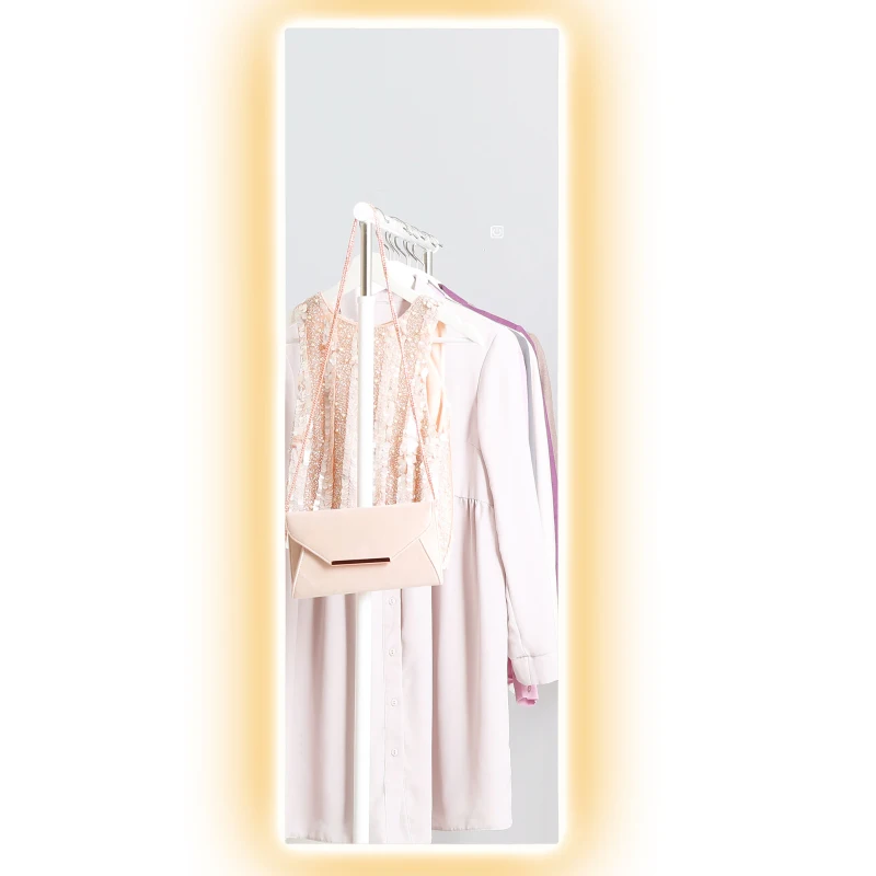 Lustro stojące 40 x 120 cm z LED, lustro ścienne