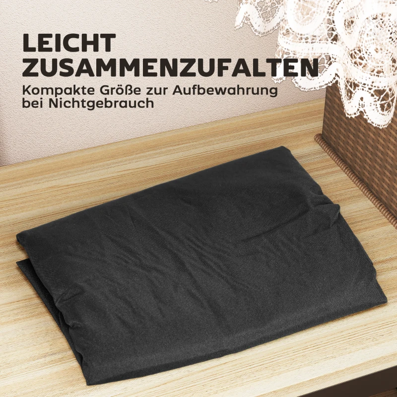 Torba na poduszki ogrodowe, pokrowiec, czarna, 120L