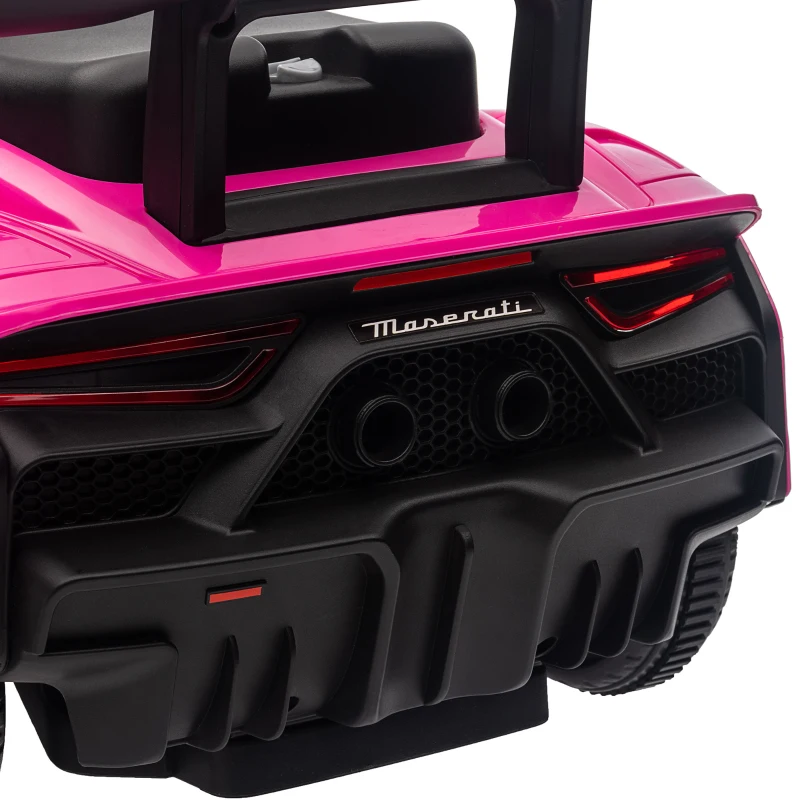 AIYAPLAY Ride on Sliding Car, Baby Push Car Licensed Maserati GT2 with Under Seat Storage, Music, Horn, Foot to Floor Toddler Car for 18-60 Months, Pink