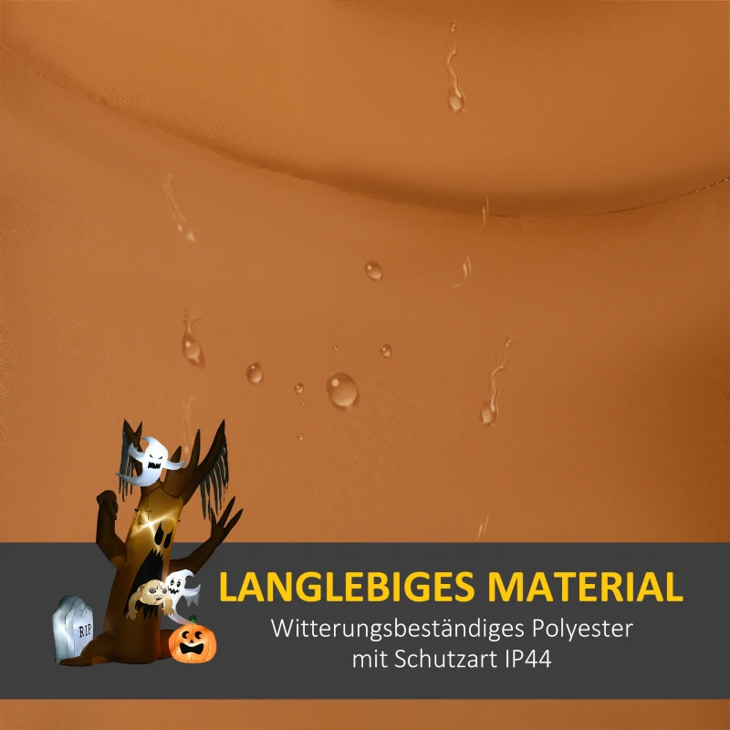 240 cm Napełniany Duch Drzewo, Dekoracja Halloween z LED