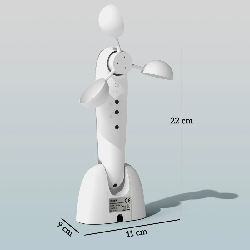Czujnik słońca i wiatru do stacji pogodowej, zewnętrzny