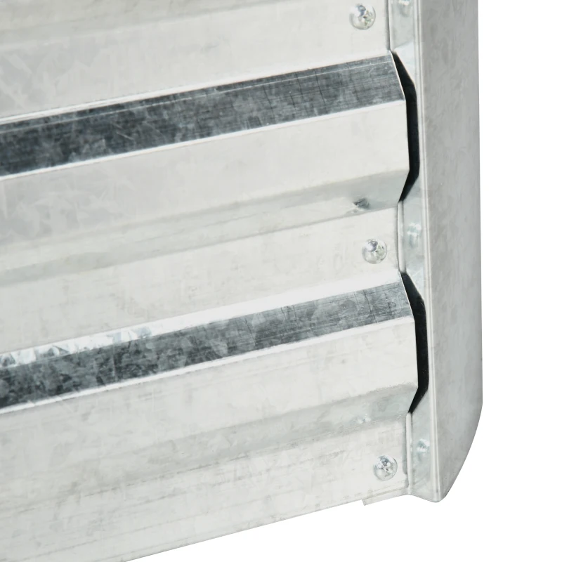 Podniesione łóżko Outsunny, 3-częściowa skrzynka na sadzarkę, szklarnia z plastikową osłoną, krata, skrzynka na kwiaty dla roślin pnących, do ogrodu, patio i balkonu, 53 x 53 x 90 cm