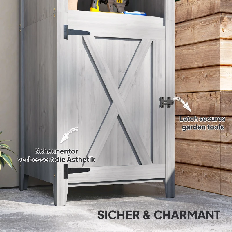 Skrzynia ogrodowa drewniana, wodoodporna, 60x60x160 cm