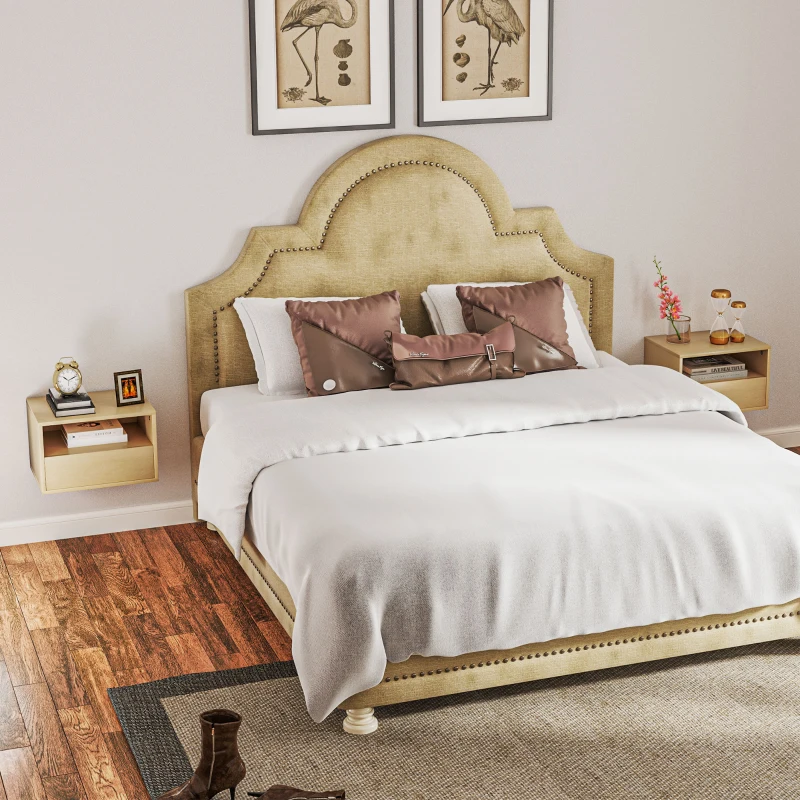 Zestaw 2 wiszących szafek nocnych z szufladą i półką