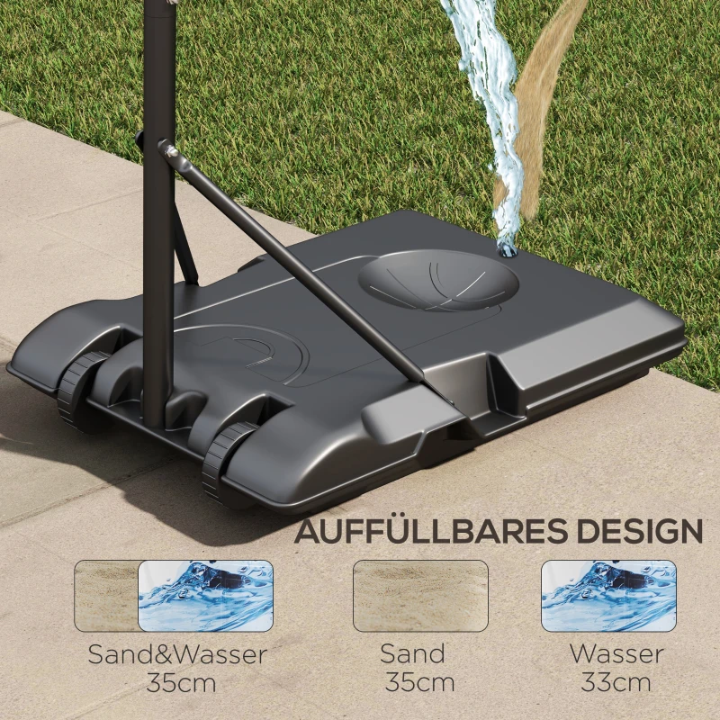 Kosz do koszykówki z regulacją 179-209 cm, czarny