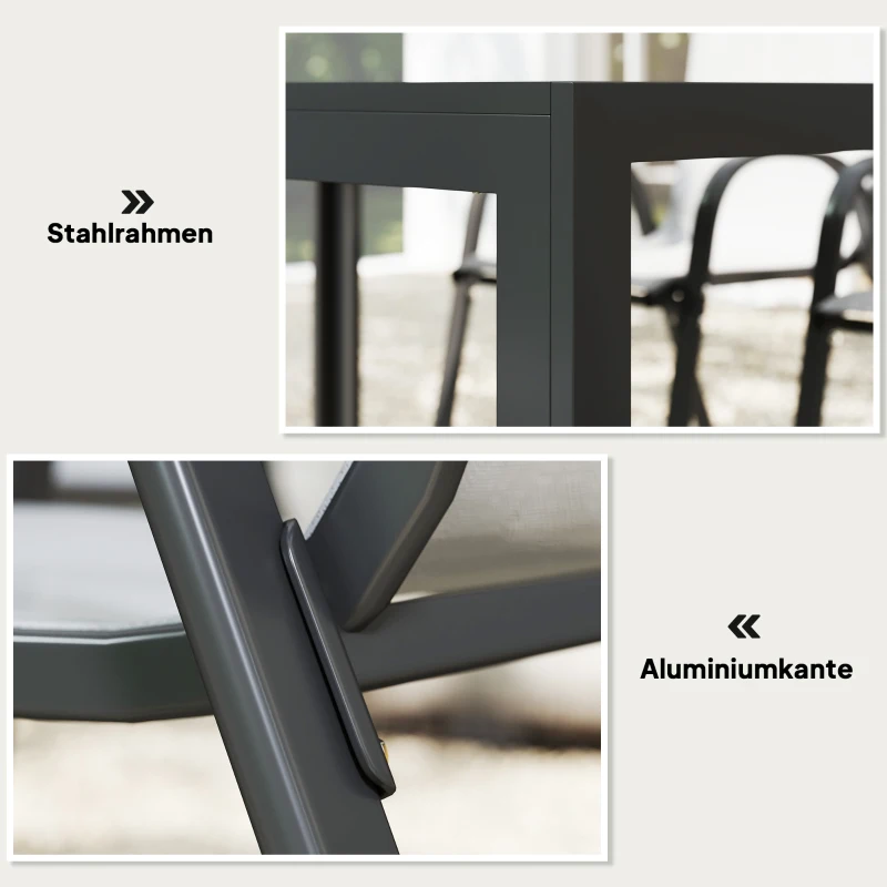 Zestaw jadalny 7-częściowy, stół i 6 krzeseł, dla 6 osób