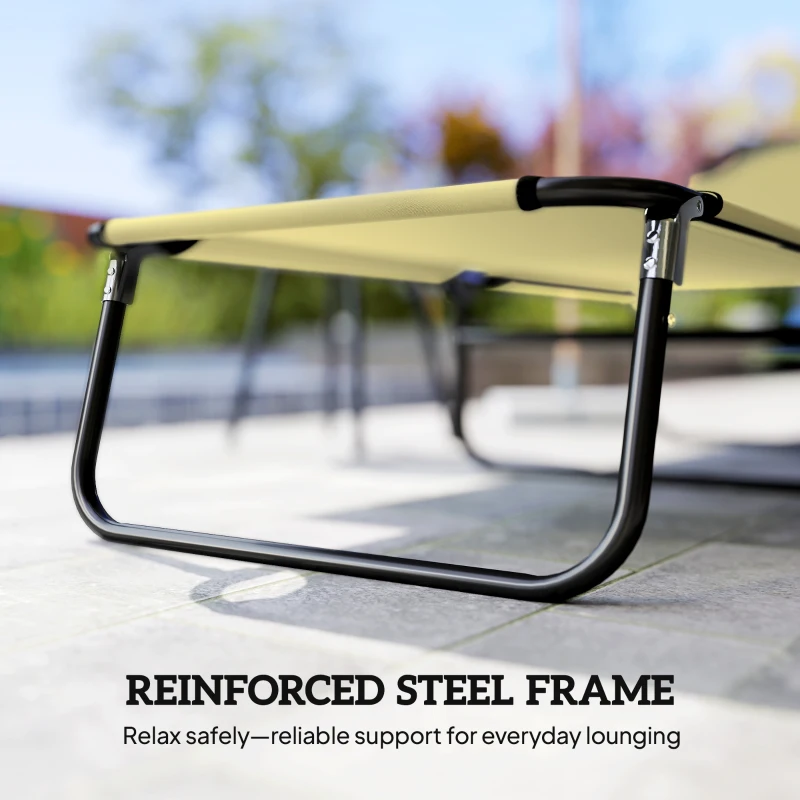 Leżak ogrodowy z regulowanym oparciem, na balkon, zielony