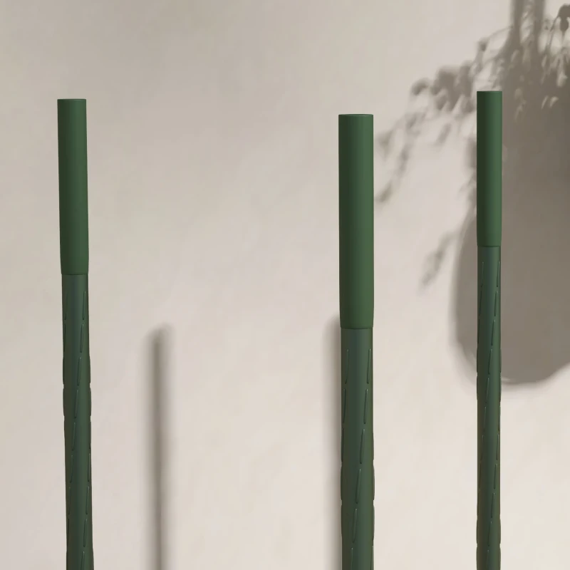 Zestaw 2 podpór do roślin, siatka stalowa, worek do siewu