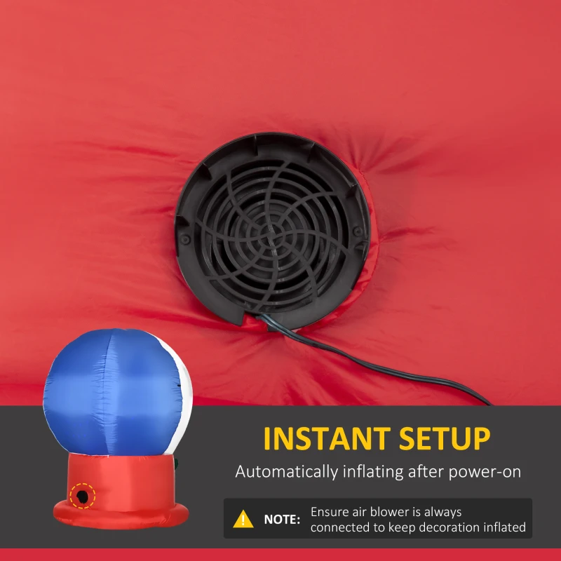 150 cm dmuchana dekoracja świąteczna z LED IP44 do ogrodu