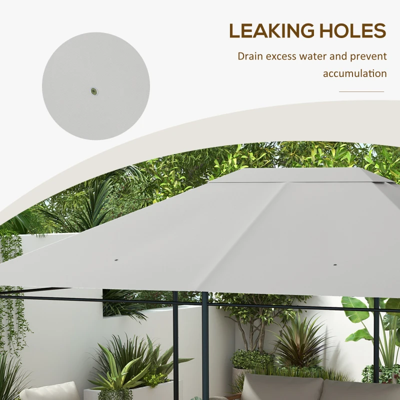 Zastępczy dach do pawilonu 4x3m, wodoodporny, akcesoria