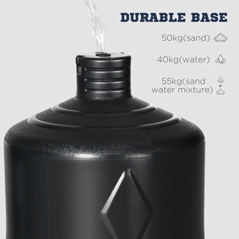 SPORTNOW Stojący Work Bokserski, Regulowany 178-207cm, Sztuczny Partner do Boksu z Bazą HDPE, dla Dzieci i Dorosłych, Trening Domowy