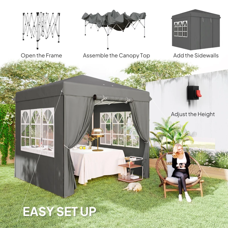 Pawilon 2,5x2,5m, wodoodporny, stabilny, zimowy, pop-up