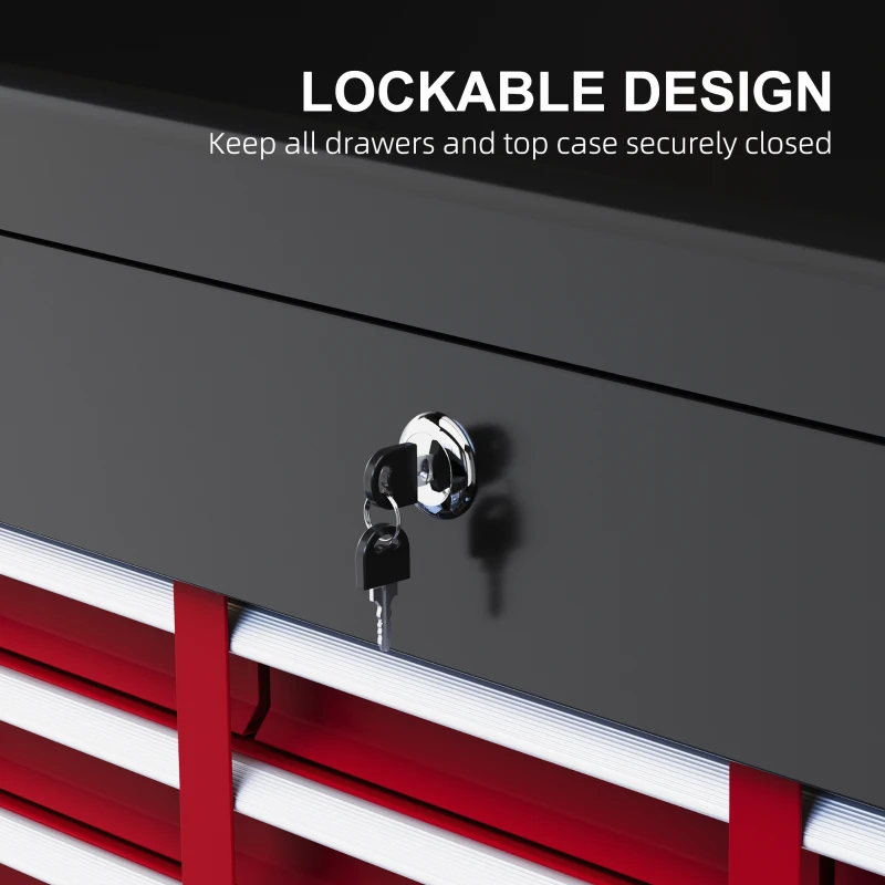 Skrzynka narzędziowa bez narzędzi, 6 szuflad, zamek