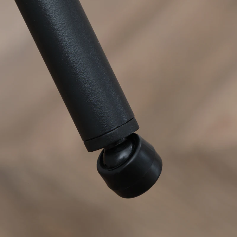 HOMCOM Zestaw 2 krzeseł do jadalni z oparciem, Wygląd lnu, Krzesło tapicerowane z nogami ze stali do salonu, Kuchni, Beżowe, 54 x 54 x 84 cm