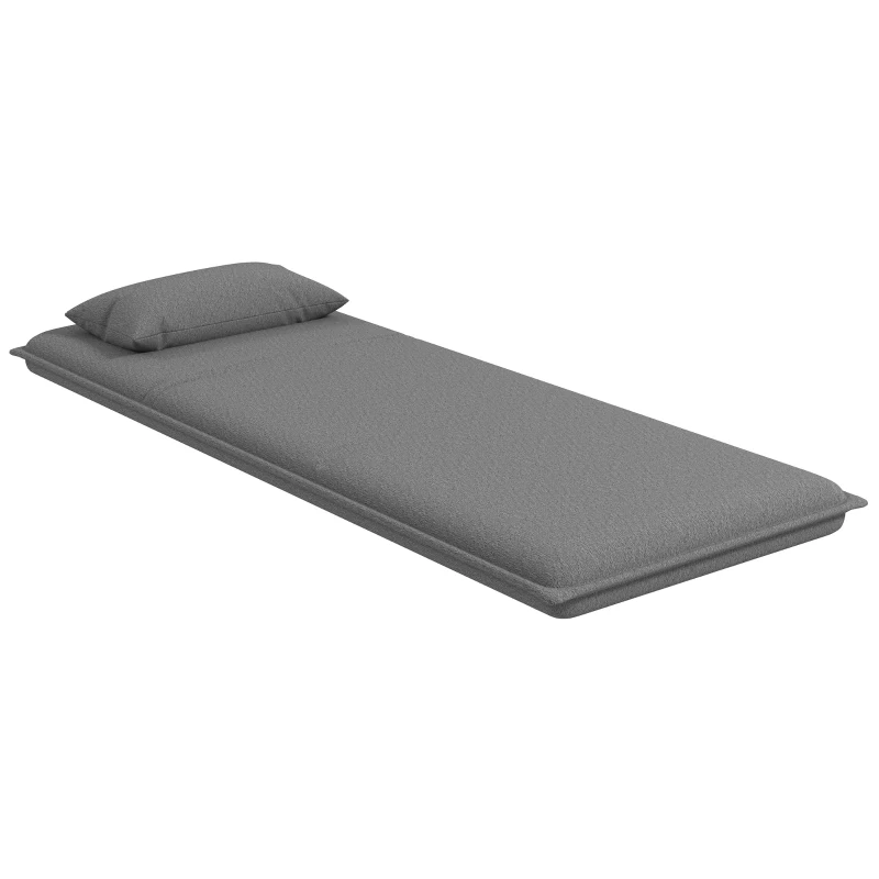 Sofa 3 w 1 HOMCOM, rozkładane, tapicerowane, ciemnoszare