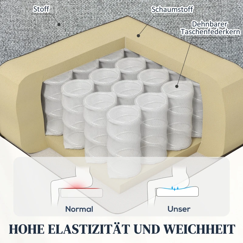 Fotel z funkcją wstawania i leżenia, Szary, Komfortowy