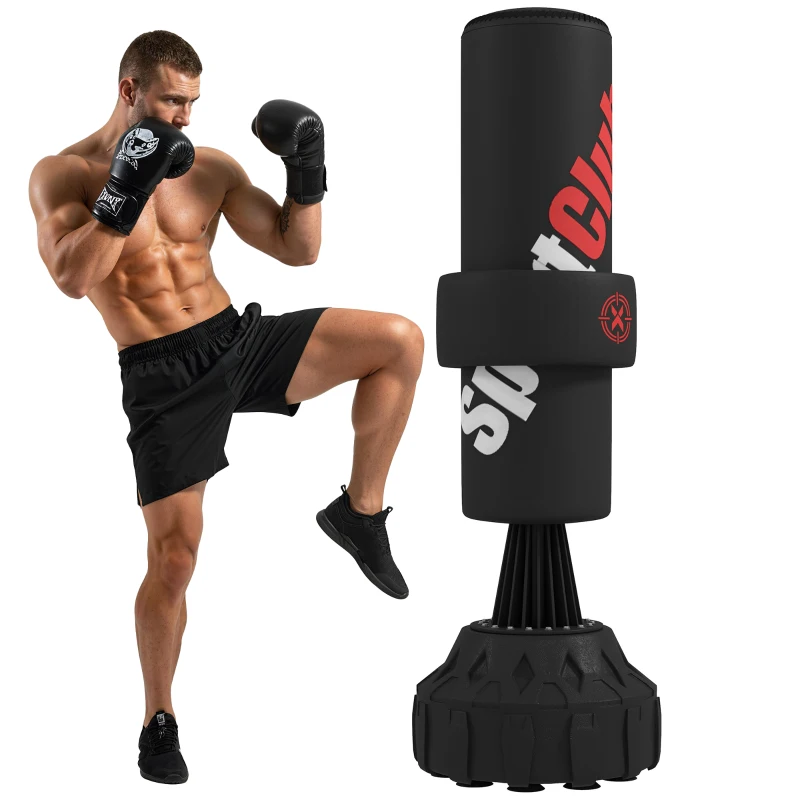 SPORTNOW 175cm Heavy Boxing Bag with Stand and Suction Cup Base