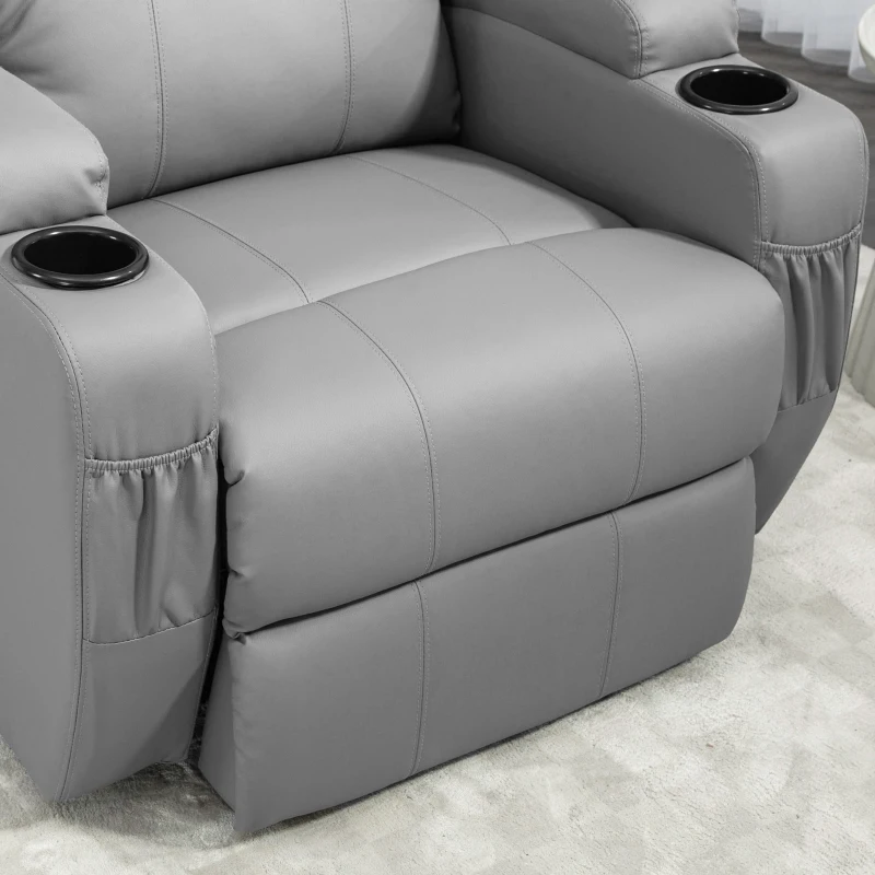 Fotel elektryczny z funkcją relaksu i podnoszenia, szary