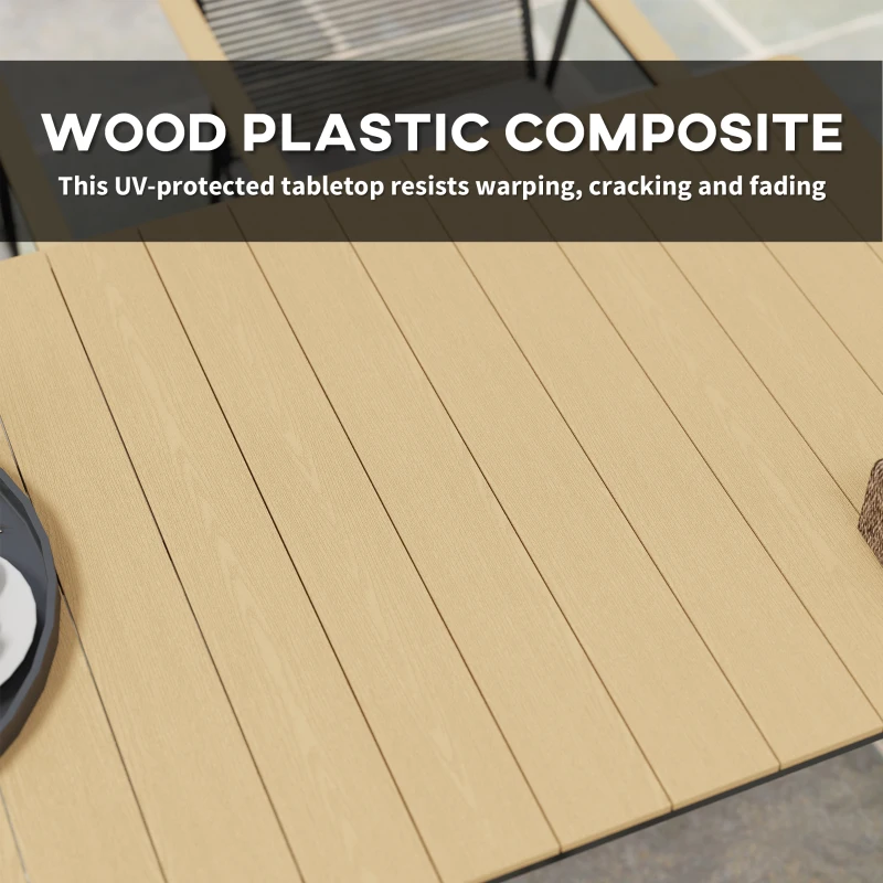 Zestaw mebli ogrodowych 7-częściowy, stół dla 6 osób