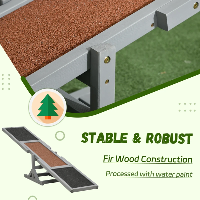 Huśtawka dla psa, agility, drewniana, dla dużych psów