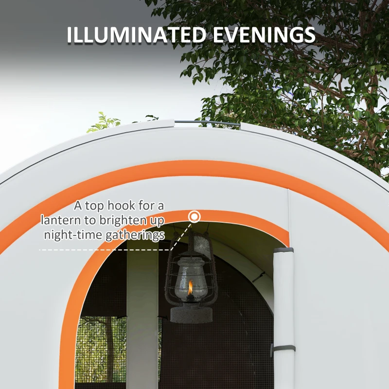 Namiot tunelowy dla 5-6 osób, 2 pokoje, hak na lampkę