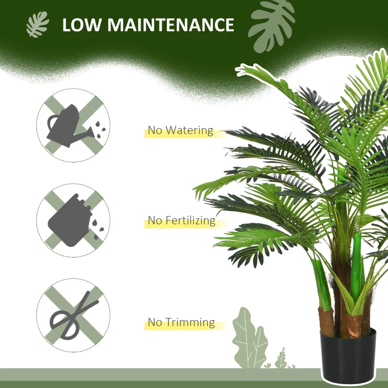 Sztuczna palma 100 cm, 27 gałązek, dekoracja do wnętrz