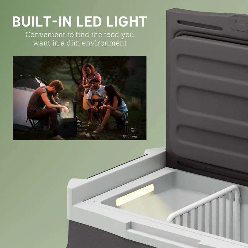 Kompresorowa lodówka 30L, elektryczna, LED, tryb ECO