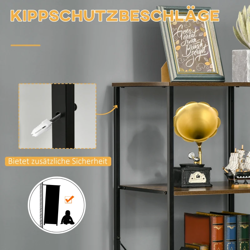 Komoda z 3 składanymi szufladami i 2 półkami, szara